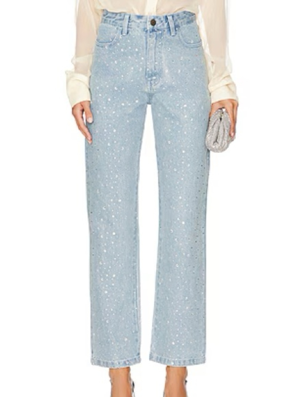 Show Me Your MuMu Icon Rhinestone Straight-Leg Jeans